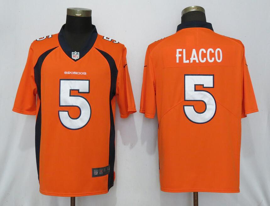 NEW Nike Denver Broncos #5 Flacco Orange 2017 Vapor Untouchable Limited jerseys